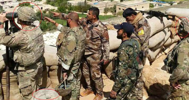 ABD Askerleri YPG’li Teröristlerle Beraber Askerimizi Gözetledi