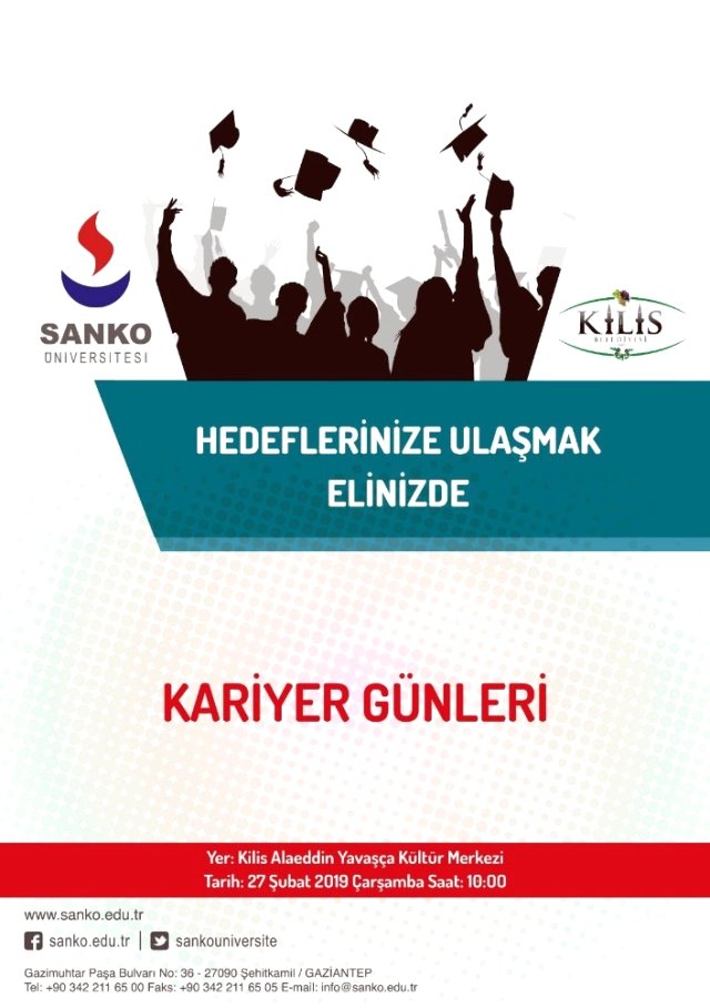 Sanko Üniversitesi Kilis’te Kariyer Günü Düzenliyor