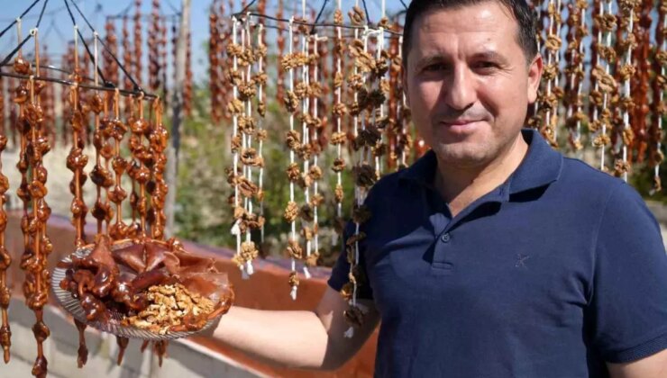 Kilis’te Mahallî Cevizli Sucuk Üretimi Başladı