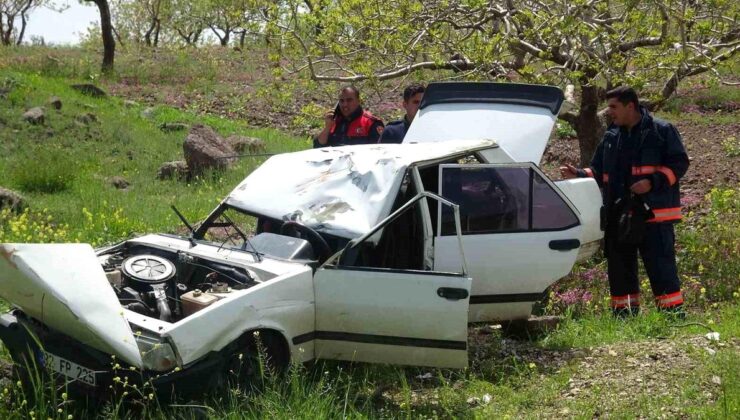Kilis’te denetimden çıkan Tofaş fıstık tarlasına girdi: 4 yaralı