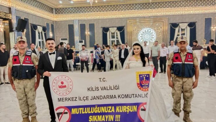 Kilis’te ‘Mutluluğunuza Kurşun Sıkmayın’ uyarısı