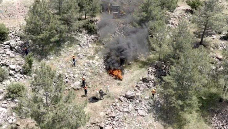 Kilis’te orman yangını müdahale tatbikatı yapıldı