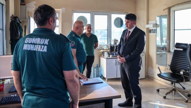 Vali Kalaylı Öncüpınar Gümrük Kapısı’nda incelemelerde bulundu