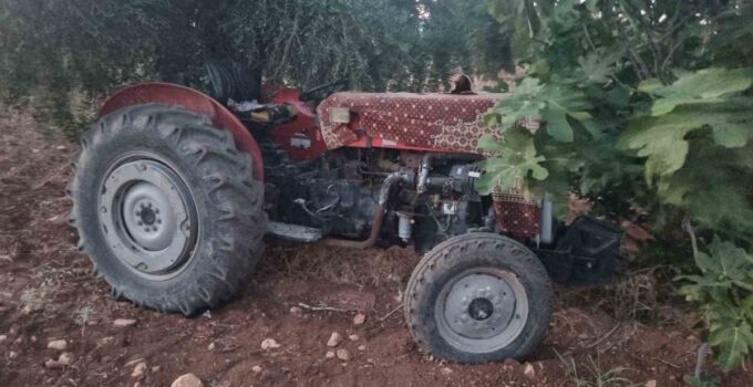 Kilis’te çalınan traktör 13 gün sonra zeytinlikte bulundu