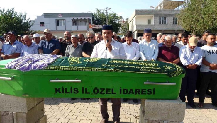 Kilis’te eşi tarafından silahla vurularak öldürülen bayan son seyahatine uğurlandı