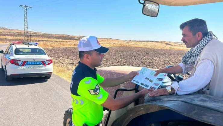 Kilis’te jandarmadan traktör denetimi: Güvenlik ekipmanları denetim edildi